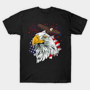 USA Patriotic American 4th Of July American Bald Eagle T-Shirt